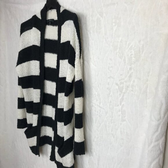 Talulah Black And White Striped Open Cardigan Size S - Picture 4 of 8